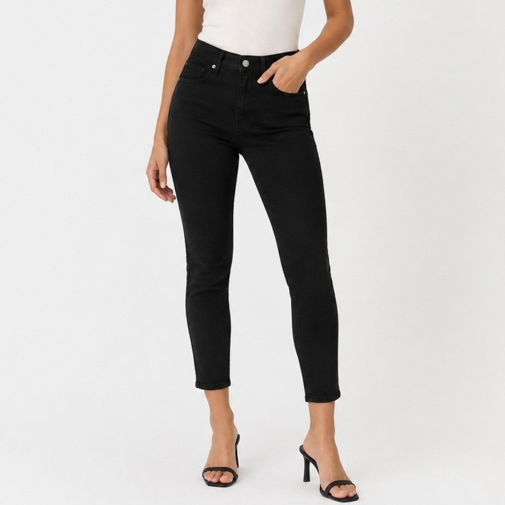 Everlane The Way-High Skinny Jean 31 Black High Rise Stretch Crop